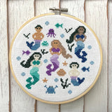 Mermaids Counted Cross Stitch DIY KIT