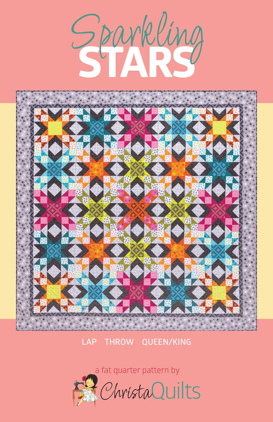 CQ133 Sparkling Stars Quilt Pattern