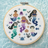 Mermaids Counted Cross Stitch DIY KIT