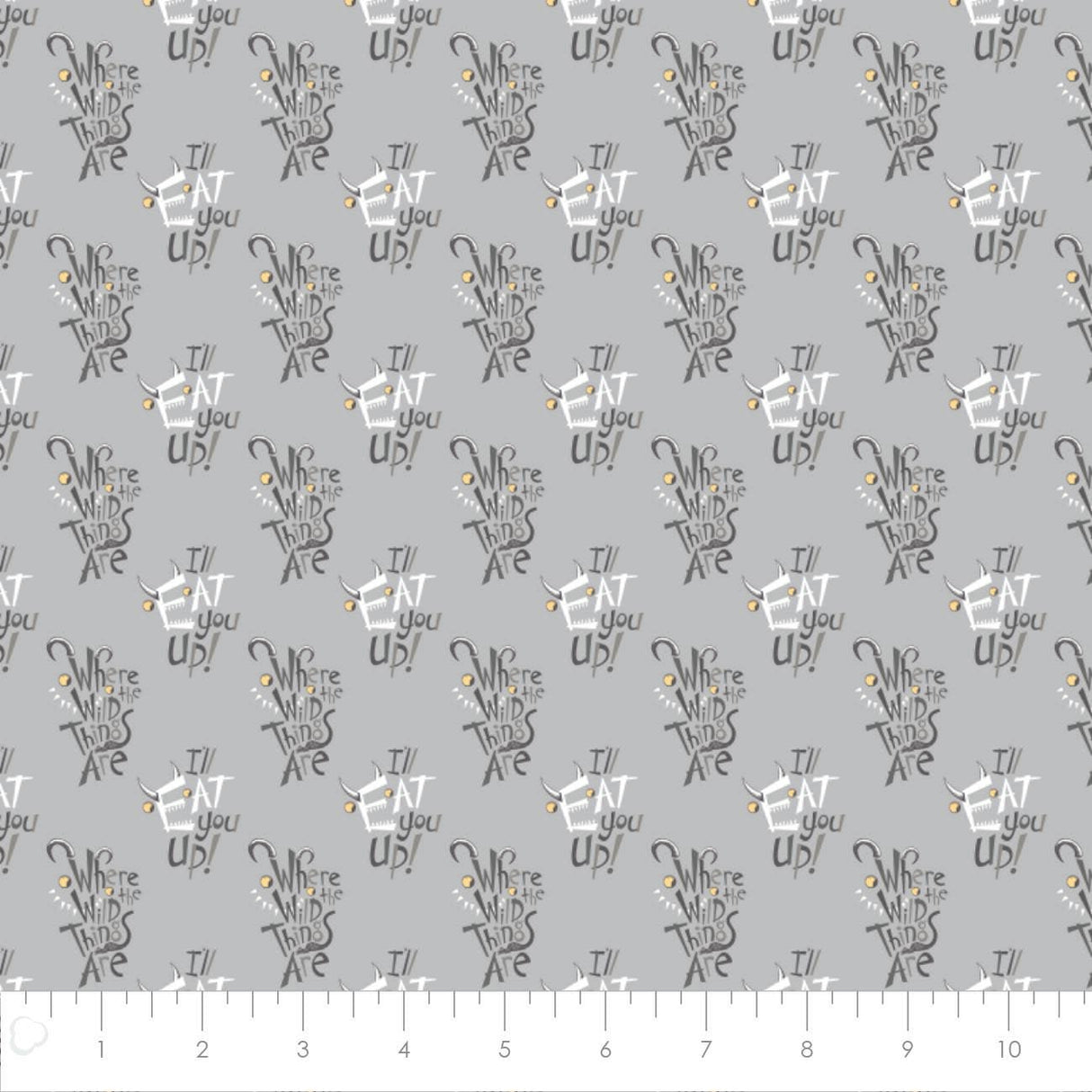 Where the Wild Things Are Collection -Letter Play-Grey