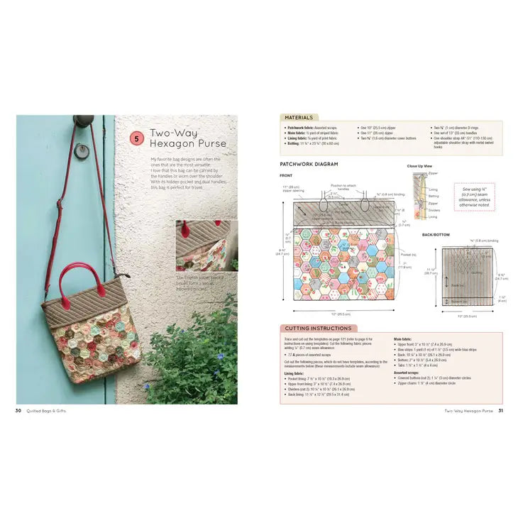 Quilted Bags & Gifts Book with Patterns