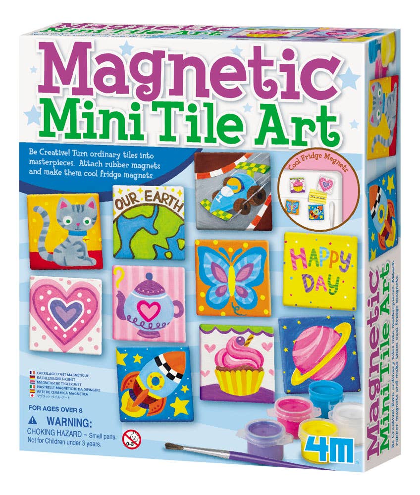 4M Magnetic Mini Tile Art DIY Paint Arts & Craft Magnet Kit