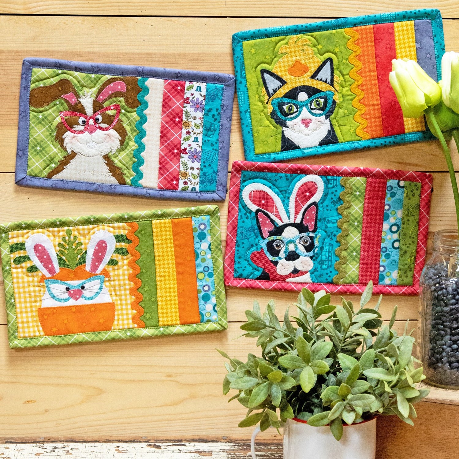 Easter Party Mug Rugs - Precut Pack