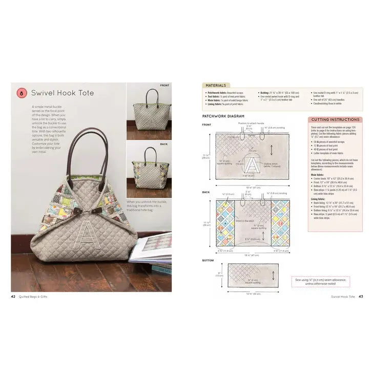 Quilted Bags & Gifts Book with Patterns