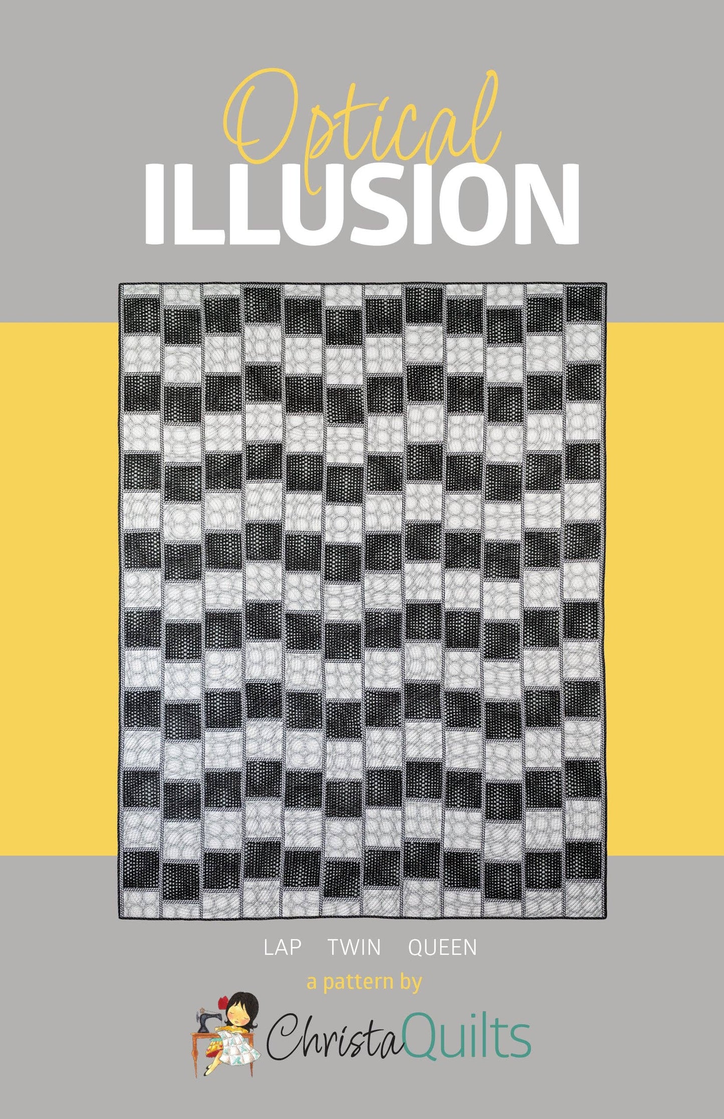 CQ124 Optical Illusion Quilt Pattern