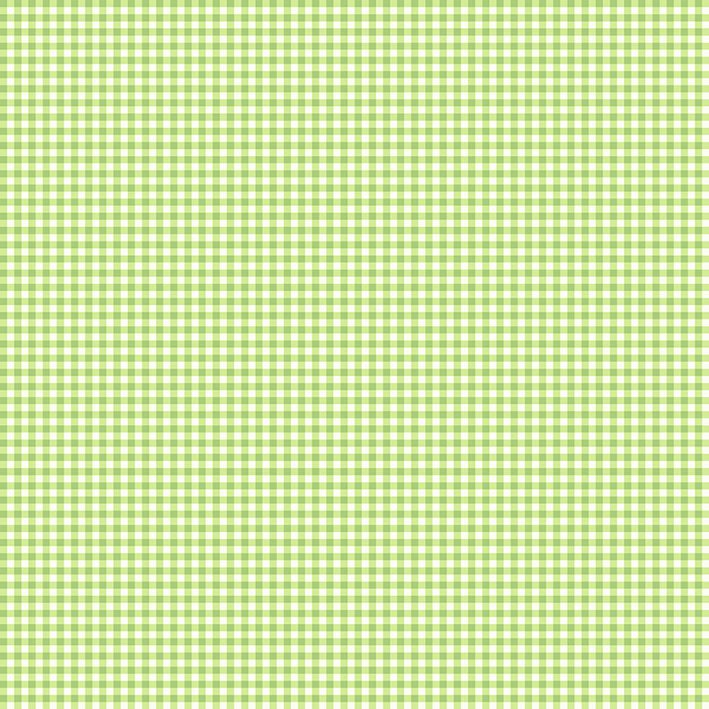 Gingham Check Light Green Fabric by the Yard North Shore Quilting