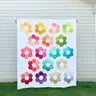 Hexie Blooms, printed quilt pattern