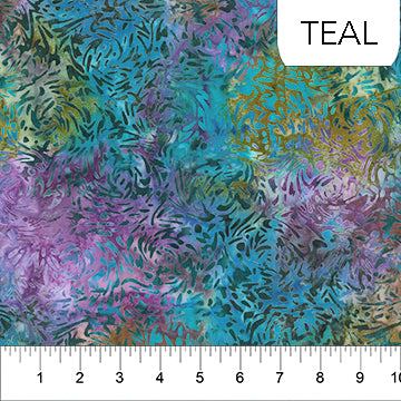 Banyan Batiks BFF Teal Fabric by the Yard