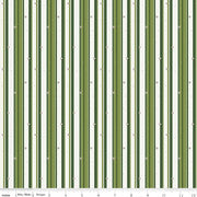 Forest Friends Stripe Green Fabric by the Yard