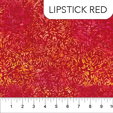 Banyan Batiks BFF Lipstick Red Fabric by the Yard