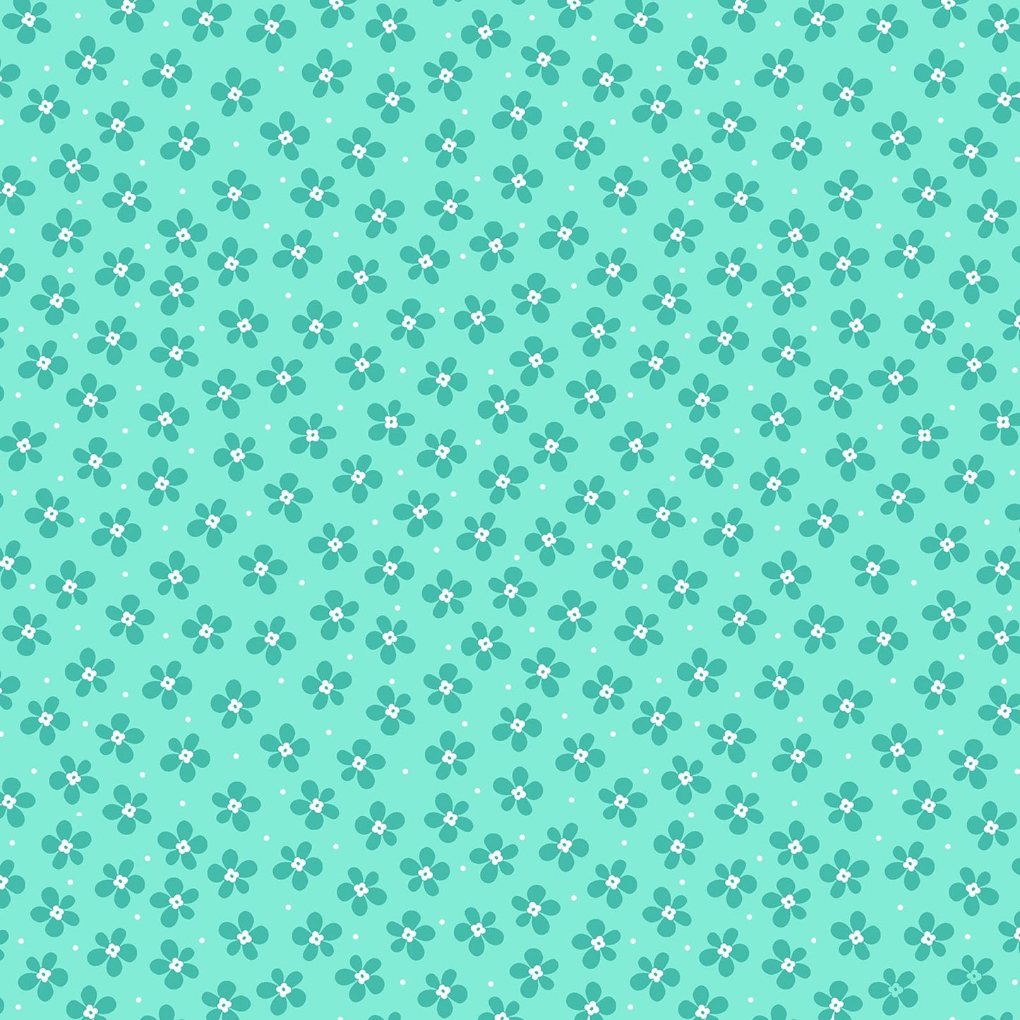 Contempo at Home fabric by the yard sweet flower turquoise