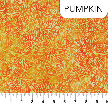 Banyan Batiks BFF Pumpkin Fabric by the Yard