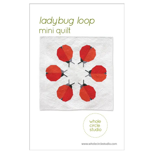 Ladybug Loop mini quilt Pattern