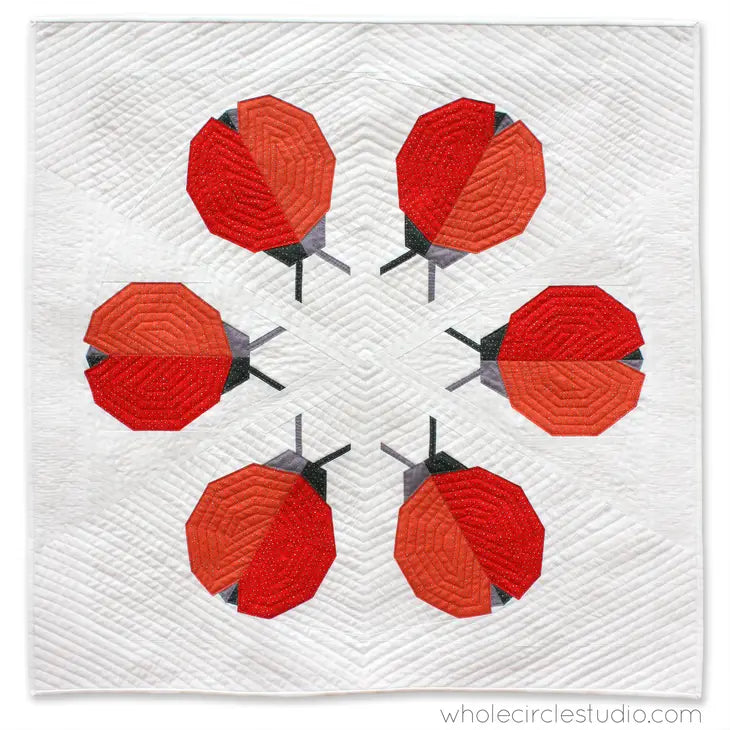 Ladybug Loop mini quilt Pattern