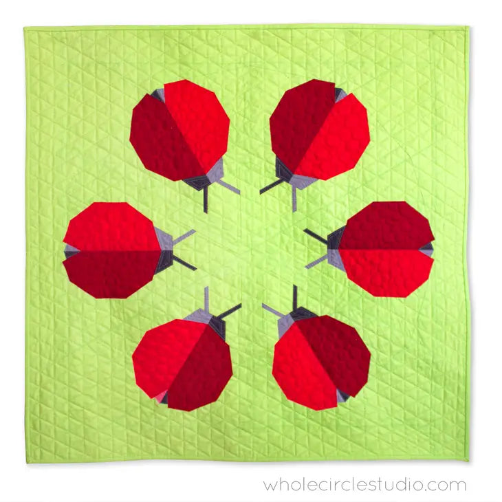 Ladybug Loop mini quilt Pattern