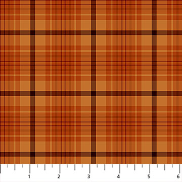 Autumn Afternoon Plaid Orange, fabric by the Yard-online only