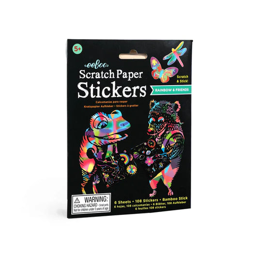 Rainbow & Friends Scratch Paper Stickers